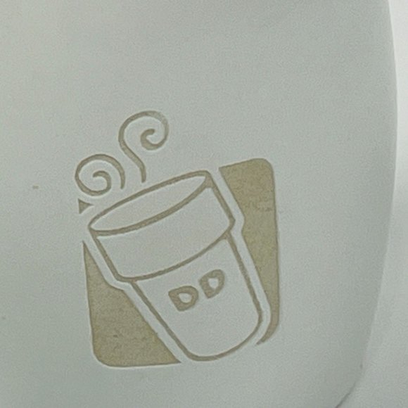 Dunkin Donuts 2012/14 oz Coffee Mug Orange and White Dunkin Donuts Inside Logo - Picture 4 of 5